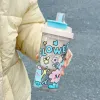 Simple and high-appearance plastic cup, new large-capacity student cup for summer, heat-resistant children's straw water cup Application Scenario